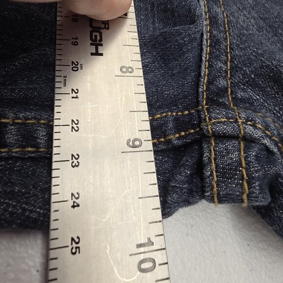 Maurices Jeans Womens 7/8 Short Blue Morgan Bootcut Stretch Denim Classic Style - Picture 12 of 13